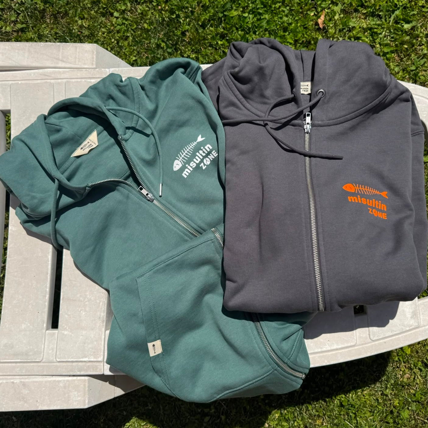 Felpa con zip color collection